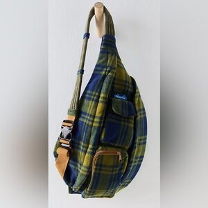 Free People, KAVU Polar Plaid Sling Rope Bag